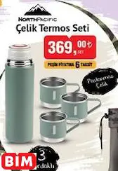 NORTH PACİFİC ÇELİK TERMOS SETİ NORTH PACİFİC ÇELİK TERMOS SETİ